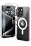 Designed for iPhone 15 Case, [Clear] 5 in 1 [Non Yellowing] Case with 2X Tempered Glass Screen