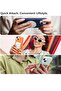 5-in-1 iPhone 15 Case – MagSafe-Compatible, Slim Orange Silicone with 2x Screen Protectors and - 6