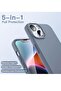 5 in 1 Silicone Case for iPhone 14 6.1-Inch, with 2-Pack Screen Protector and 2-Pack Camera Lens Pro - 3