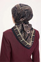 Four Seasons Ancient Motif Viscose Velora Scarf 6421-27 - 4