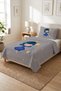 Starry Fairy Tale Girl's Pique Set - Heavenly Fairy Nordic Gray Yellow Decorative Bedspread - 3