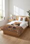 Baby Pique Set with Leopard Teddy Bear Figure - Stylish Safari Modern Powder Black Decorative Bedspread - 6