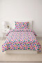Daisy Floral Joyful Children's Pique Set - Romantic Spring Themed Nordic Pink Lilac Bedspread - 7