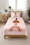 Rainbow Geometric Pastel Teen Pique Set-Minimal Abstract Scandinavian Powder Quilted Bedspread - 5