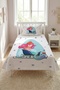 Mermaid Snowflake Baby Pique Set-Winter Dream Scandinavian Mint Navy Blue Decorative Bedspread - 5