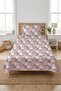 Cute Animal Figured Youth Pique Set - Nature Themed Nordic Beige Blue Decorative Bedspread - 5