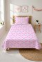 Hearted Pastel Romantic Teenage Pique Set-Cute Love Modern Pink Lilac Turquoise Quilted Bedspread - 7