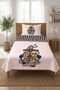 Anchor Sailor Striped Baby Pique Set-Nautik Marin Modern Navy Blue Beige Decorative Bedspread - 3