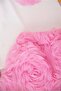 Girl's Pink 3D Rose Patterned Skirt Suit |   Birthday Stylish Set - 5
