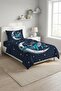Space Astronaut Starry Baby Pique Set-Galactic Sea Modern Blue Turquoise Decorative Bedspread - 7