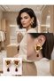 Xuping Wavy Plate Dangle Earrings - Vip Series Baroque Vintage Design with Drop Stones Non-Tarnish Earrings