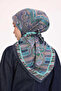Four Seasons Ancient Motif Viscose Velora Scarf 6420-13 - 4