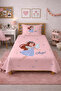 Fairy Tale Winged Girl Pique Set - Dream World Scandinavian Powder Blue Quilted Bedspread - 3