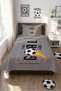 Football Bulk Teen Room Baby Pique Set-Sports Themed Modern Gray Yellow Quilted Bedspread - 5