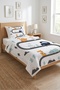 Dinosaur Road Themed Teenager Pique Set-Adventure Nordic Decorated Gray Mint Quilted Bedspread - 4
