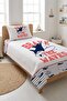 Sailor Shark Whale Patterned Baby Pique Set-Adventure Marine Nordic Navy Blue Bedspread - 5