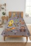 Safari Jungle Animal Gray Baby Pique Set - Nature-Inspired Modern Mustard Mink Decorative Bedspread - 6