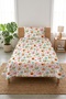 Cute Animal Figured Nature Patterned Children's Pique Set - Forest Themed Nordic Quilted Bedspread - 6