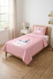 Cute Rabbit and Heart Baby Pique Set - Fairy Tale Themed Nordic Powder Coral Decorative Bedspread - 7