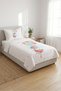 Storyteller Baby Pique Set with Balloon Heart - Princess Themed Nordic Pink Blue Decorative Bedspread - 6