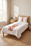 Cute Young Pique Set with Teddy Bear and Stars - Sleeping Tale Nordic Powder Ecru Quilted Bedspread - 6