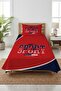 Football-Themed Dynamic Youthful Pike Team-Sportsy Modern Red Navy Blue Decorative Bedspread - 6