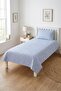 Floral Blue Minimal Youth Pique Set-Romantic Modern Theme Lilac Turquoise Quilted Bedspread - 2