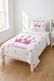 Starry Princess Themed Teen Pique Set - Fairytale Girl's Nordic Pink Quilted Bedspread - 5
