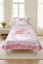Moon Star Cloud Patterned Baby Pique Set-Dream Themed Nordic Powder Ecru Quilted Bedspread - 3