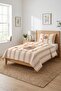 Cute Capybara Children's Single Pique Set - Animal Themed Nordic Beige Quilted Bedspread - 7