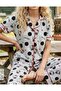 Hello Kitty Licensed Mother & Daughter Shirt Collar Buttoned Pajamas 100% Cotton (Sold Separately) - 6