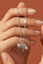 Accessories Women's Tree of Life Figured Stone Necklace Silver Color Stylish Design 41+2 cm - 2