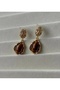 New Women's Tiger Eye Luxury Earrings |   Gold Color Drop |   Sparkling Vintage Stylish Daily Special Day - 2