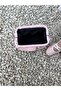 Glow Knitted Detailed Hand, Shoulder and Crossbody Bag Pink - 4