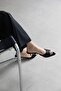 Randall Women's Heeled Satin Sandals Black - 3