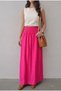 Women's High Waist Crinkled Skirt with Elastic Waistband - 2