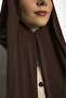 Ready-To-Wear Practical Snap-On Shawl Sandy - Snap-On Hijab Women's Shawl Brown - 5