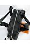 حقيبة يد وكتف أنيقة ذات تصميم مربعات سوداء - 2