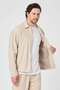 Men's lightweight linen-lined zip-up jacket - balsas beige - 2