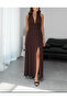 Halter Neck Slit Dress