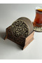 6 Pieces of Wooden Laser Cut Coasters - Tea Cup Coasters