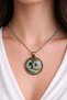 Owl Figured Round Necklace Silver Color 60 cm Unisex Metal Chain