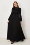 Stone Embroidered Satin Evening Dress 50559