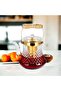 1500ml Glass Teapot with Golden Lid & Handle, Heat Resistant Tea Kettle for Serving Tea - 3