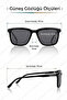 Handmade Acetate - Polarized - Uv400 Protected Black Color Men's Sunglasses 54 Ekartman Dkg6286C1 - 2