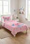 Mermaid Coral Star Single Pique Set-Fairy Tale Themed Scandinavian Turquoise Bedspread - 7