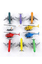 Sky Adventure 8cm 10 Pieces Pull-And-Go Motorized Airplane and Helicopter Toy Air Vehicles Set - 4