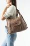 Washed Leather, Multifunctional Backpack and Shoulder Bag Mink Model: (571-14-12Y)