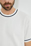 Striped Crew Neck Knitwear T-Shirt - 5