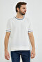 Striped Crew Neck Knitwear T-Shirt - 2